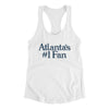 Atlanta's Number 1 Fan Women's Racerback Tank-White-Allegiant Goods Co. Vintage Sports Apparel