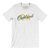 Oakland Ca Overprint Men/Unisex T-Shirt-White-Allegiant Goods Co. Vintage Sports Apparel