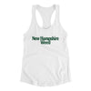 New Hampshire Weed Women's Racerback Tank-White-Allegiant Goods Co. Vintage Sports Apparel