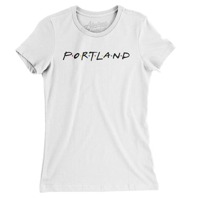 Portland Friends Women's T-Shirt-White-Allegiant Goods Co. Vintage Sports Apparel