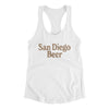 San Diego Beer Women's Racerback Tank-White-Allegiant Goods Co. Vintage Sports Apparel