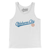 Oklahoma City Vintage Script Men/Unisex Tank Top-White-Allegiant Goods Co. Vintage Sports Apparel