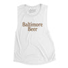 Baltimore Beer Women's Flowey Scoopneck Muscle Tank-White-Allegiant Goods Co. Vintage Sports Apparel