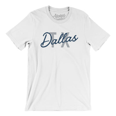 Dallas Tx Overprinted Men/Unisex T-Shirt-White-Allegiant Goods Co. Vintage Sports Apparel