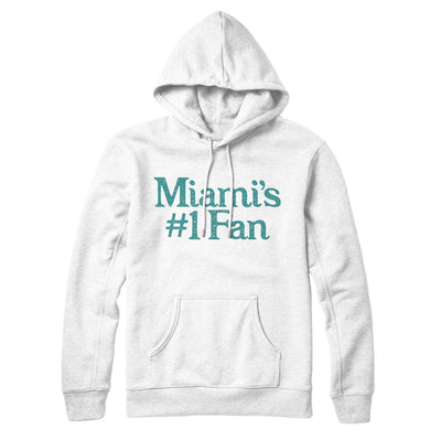 Miami's Number 1 Fan Hoodie-White-Allegiant Goods Co. Vintage Sports Apparel