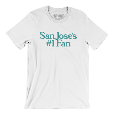 San Jose's Number 1 Fan Men/Unisex T-Shirt-White-Allegiant Goods Co. Vintage Sports Apparel