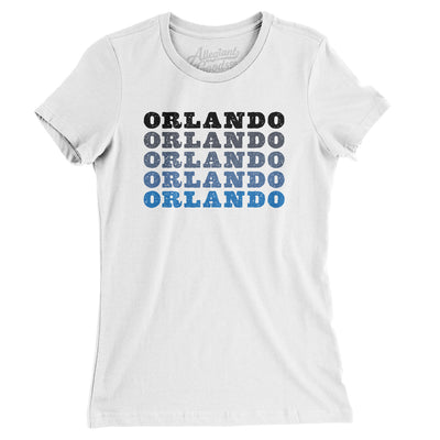 Orlando Repeat Women's T-Shirt-White-Allegiant Goods Co. Vintage Sports Apparel