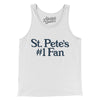 St Pete's Number 1 Fan Men/Unisex Tank Top-White-Allegiant Goods Co. Vintage Sports Apparel