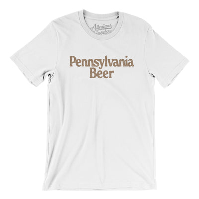 Pennsylvania Beer Men/Unisex T-Shirt-White-Allegiant Goods Co. Vintage Sports Apparel