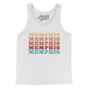 Memphis Repeat Men/Unisex Tank Top-White-Allegiant Goods Co. Vintage Sports Apparel