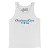 Oklahoma City's Number 1 Fan Men/Unisex Tank Top-White-Allegiant Goods Co. Vintage Sports Apparel