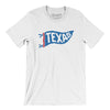 Texas Pennant Men/Unisex T-Shirt-White-Allegiant Goods Co. Vintage Sports Apparel