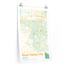 West Valley City Utah City Street Map Poster-20″ × 30″-Allegiant Goods Co. Vintage Sports Apparel