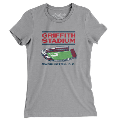 Griffith Stadium Women's T-Shirt-Athletic Heather-Allegiant Goods Co. Vintage Sports Apparel