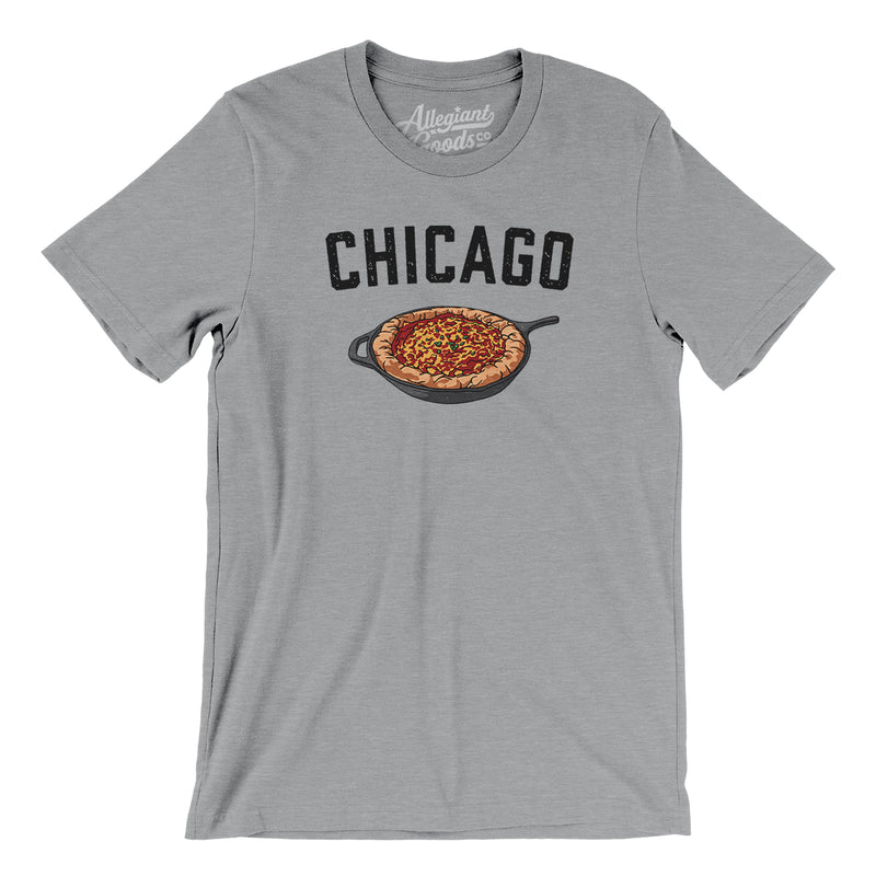 Chicago Style Deep Dish Pizza Men/Unisex T-Shirt - Allegiant Goods Co.