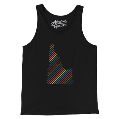 Idaho Pride State Men/Unisex Tank Top-Black-Allegiant Goods Co. Vintage Sports Apparel