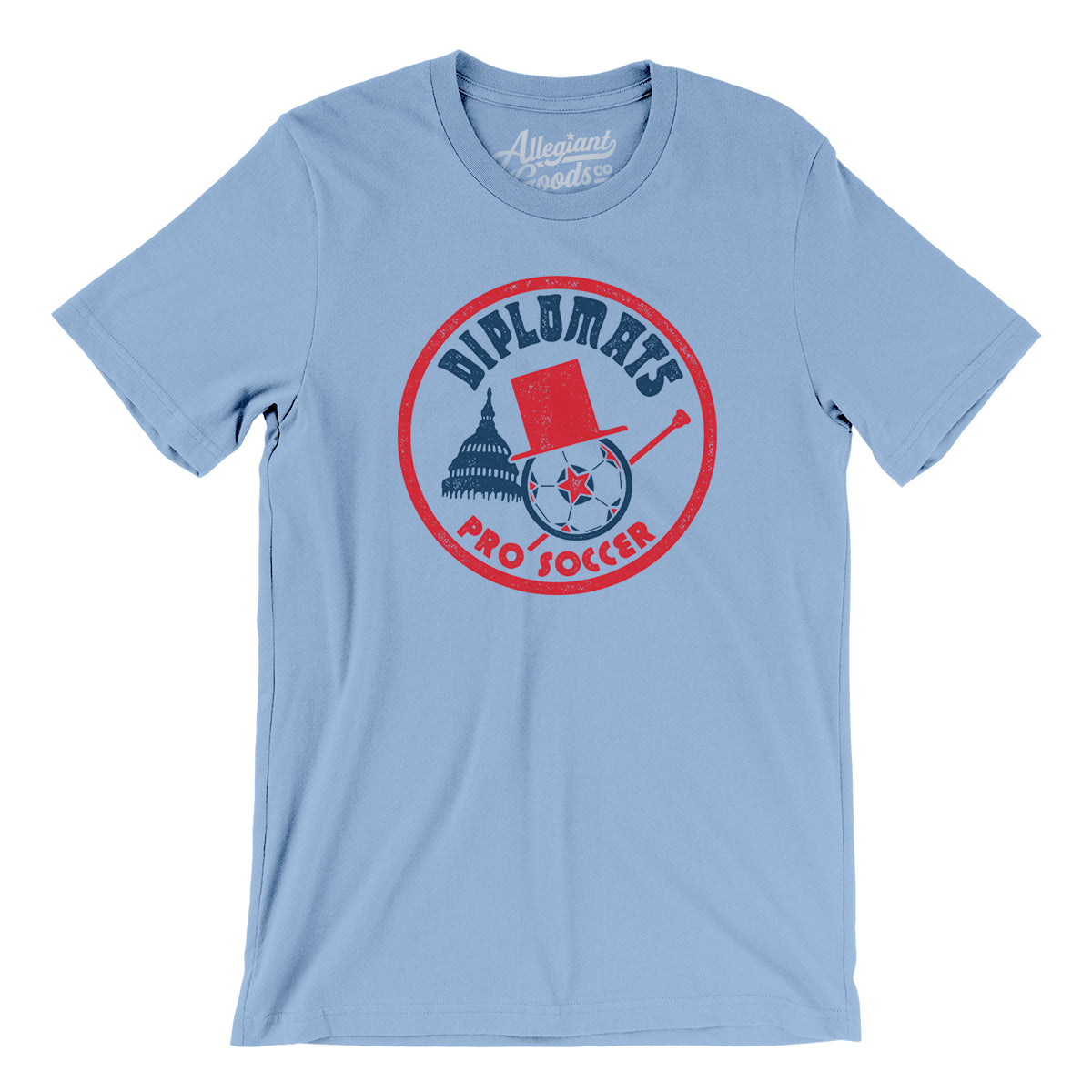 Mtr Washington Diplomats Soccer Men/Unisex T-Shirt Baby Blue / M