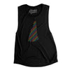 New Hampshire Pride State Flowey Scoopneck Muscle Tank-Black-Allegiant Goods Co. Vintage Sports Apparel