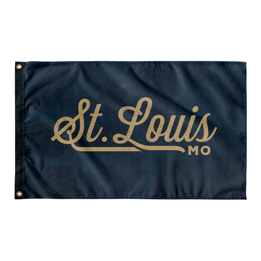 St. Louis Missouri Wall Flag (Blue & Gold) - Allegiant Goods Co.