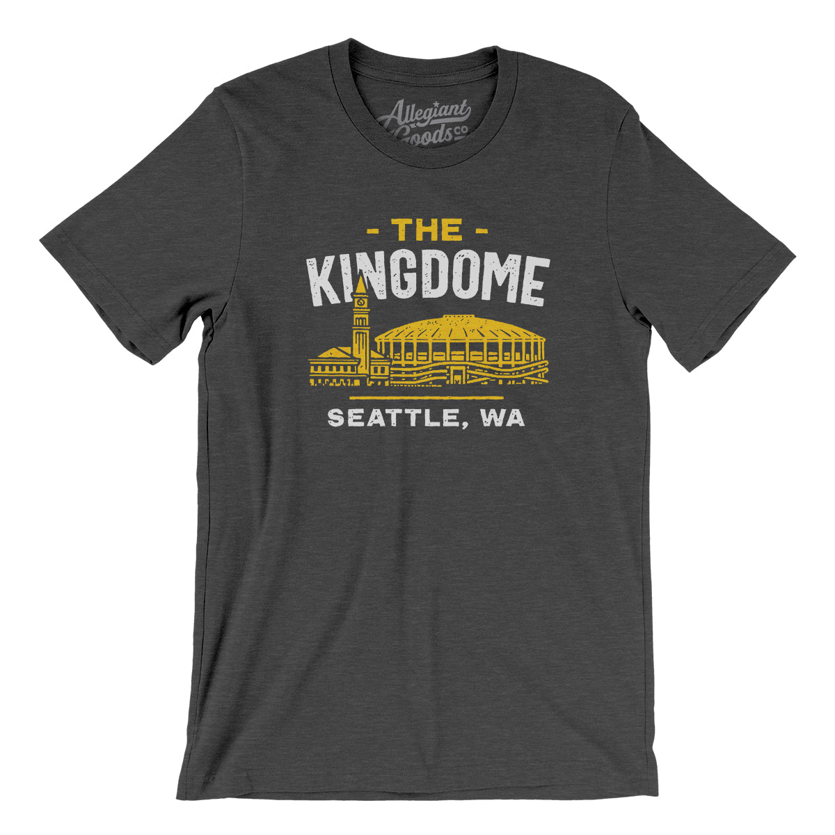 Mtr Seattle Kingdome Men Unisex T Shirt Dark Grey Heather 2XL