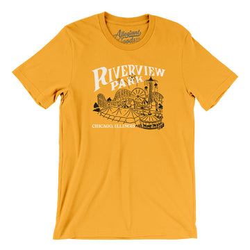 Riverview Park Chicago Unisex Retro T-shirt