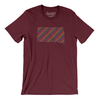 South Dakota Pride State Men/Unisex T-Shirt-Maroon-Allegiant Goods Co. Vintage Sports Apparel