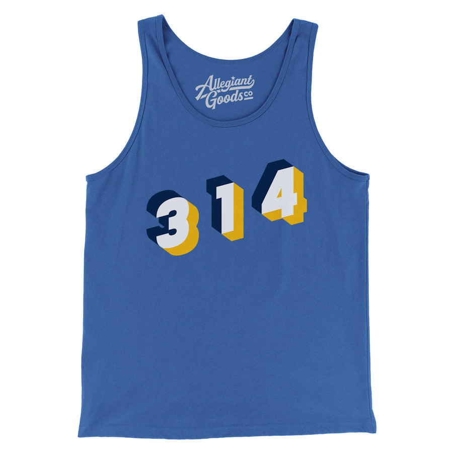 St. Louis 314 Area Code Men/Unisex Tank Top - Allegiant Goods Co.