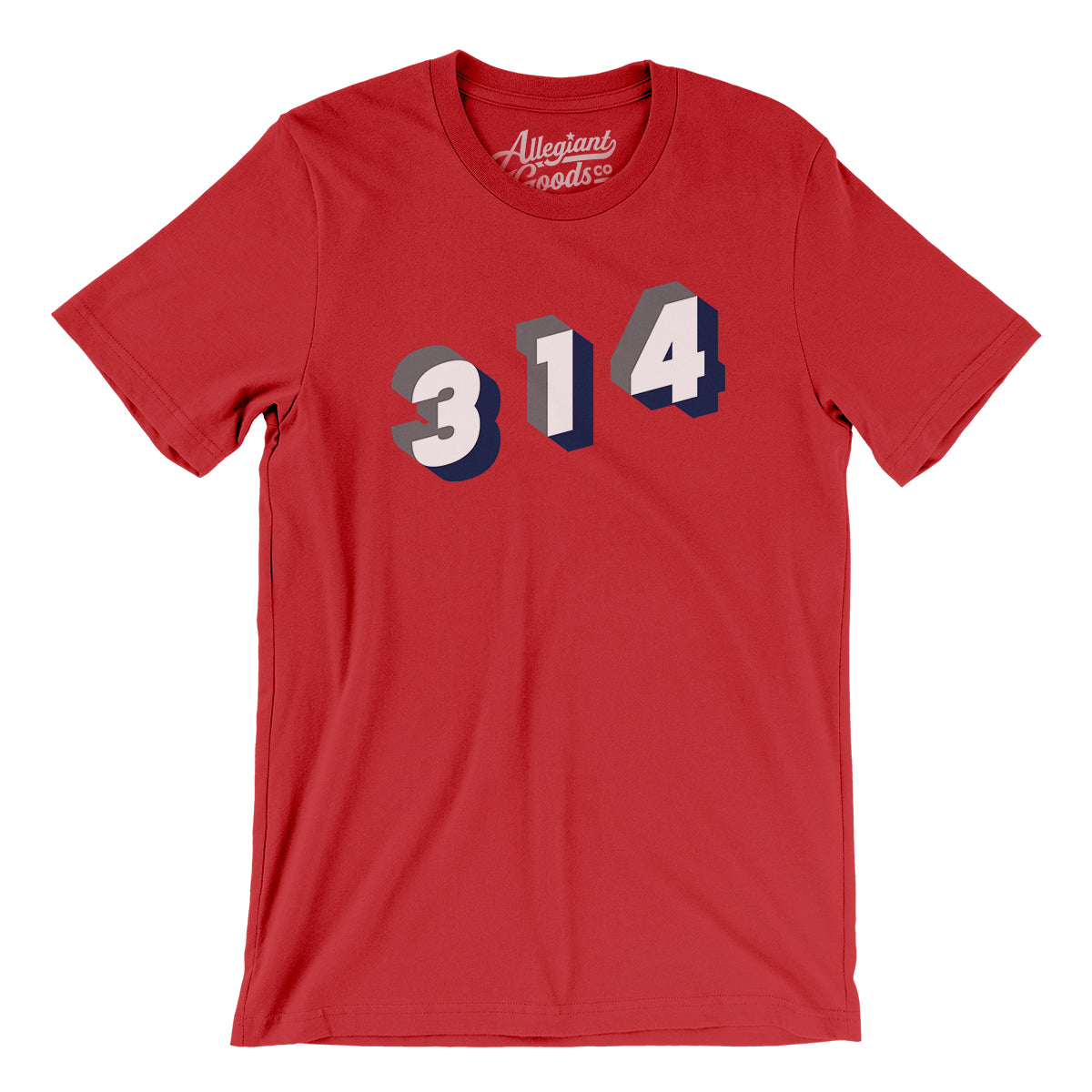 BoredWalk Women's St Louis 314 Area Code T-Shirt, Medium / Navy