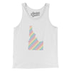 Idaho Pride State Men/Unisex Tank Top-White-Allegiant Goods Co. Vintage Sports Apparel