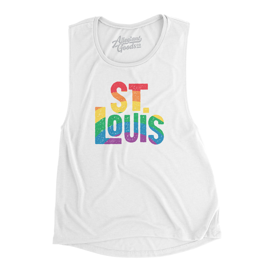 St. Louis Cardinals PRIDE Tank Rainbow STL Cardinals 