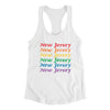 New Jersey Pride Women's Racerback Tank-White-Allegiant Goods Co. Vintage Sports Apparel