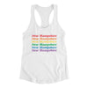 New Hampshire Pride Women's Racerback Tank-White-Allegiant Goods Co. Vintage Sports Apparel