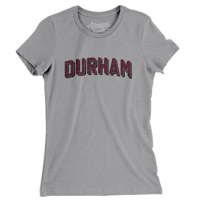 Durham Varsity Women's T-Shirt-Athletic Heather-Allegiant Goods Co. Vintage Sports Apparel