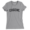 Eugene Oregon Varsity Women's T-Shirt-Athletic Heather-Allegiant Goods Co. Vintage Sports Apparel