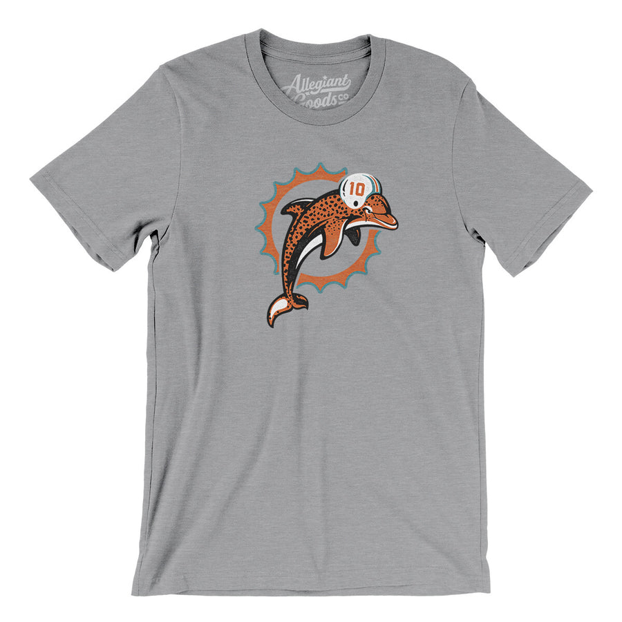 Vintage Miami Sports Football Athletic Novelty Dolphin Retro T-Shirt