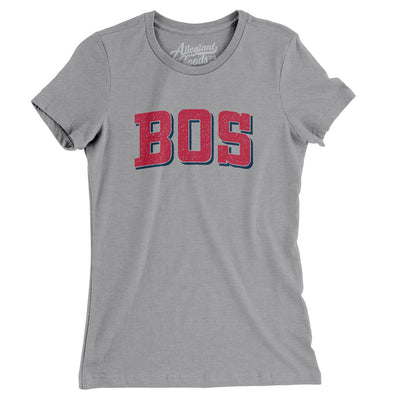 BOS Varsity Women's T-Shirt-Athletic Heather-Allegiant Goods Co. Vintage Sports Apparel