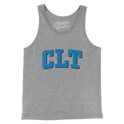 Clt Varsity Men/Unisex Tank Top-Athletic Heather-Allegiant Goods Co. Vintage Sports Apparel