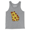 Georgia Pizza State Men/Unisex Tank Top-Athletic Heather-Allegiant Goods Co. Vintage Sports Apparel