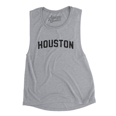 Houston Varsity Women's Flowey Scoopneck Muscle Tank-Athletic Heather-Allegiant Goods Co. Vintage Sports Apparel