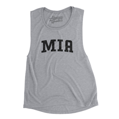 Mia Varsity Women's Flowey Scoopneck Muscle Tank-Athletic Heather-Allegiant Goods Co. Vintage Sports Apparel