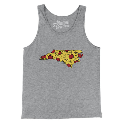 North Carolina Pizza State Men/Unisex Tank Top-Athletic Heather-Allegiant Goods Co. Vintage Sports Apparel