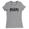 Miami Varsity Women's T-Shirt-Athletic Heather-Allegiant Goods Co. Vintage Sports Apparel