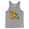 Missouri Pizza State Men/Unisex Tank Top-Athletic Heather-Allegiant Goods Co. Vintage Sports Apparel