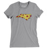 North Carolina Pizza State Women's T-Shirt-Athletic Heather-Allegiant Goods Co. Vintage Sports Apparel