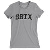 Satx Varsity Women's T-Shirt-Athletic Heather-Allegiant Goods Co. Vintage Sports Apparel