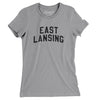 East Lansing Michigan Varsity Women's T-Shirt-Athletic Heather-Allegiant Goods Co. Vintage Sports Apparel