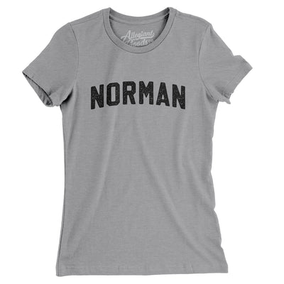 Norman Varsity Women's T-Shirt-Athletic Heather-Allegiant Goods Co. Vintage Sports Apparel