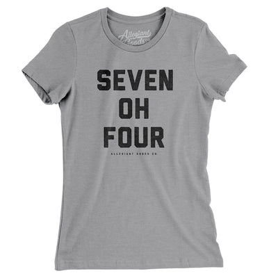 Charlotte 704 Women's T-Shirt-Athletic Heather-Allegiant Goods Co. Vintage Sports Apparel