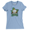 Lubbock Cotton Kings Women's T-Shirt-Baby Blue-Allegiant Goods Co. Vintage Sports Apparel