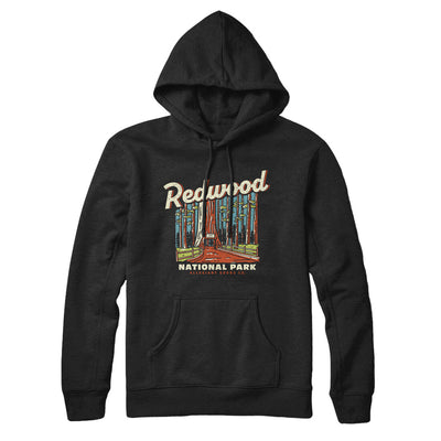 Redwood National Park Hoodie-Black-Allegiant Goods Co. Vintage Sports Apparel